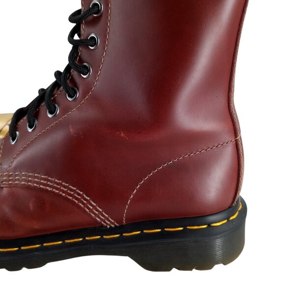 Dr Martens 1460 Serena Smooth Leather Combat Boots Size 39 US 8 Custom OOAK Sun - Picture 6 of 13